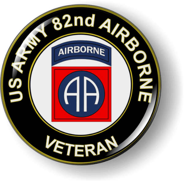 82nd Airborne Veteran 3D Emblem